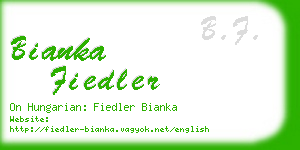 bianka fiedler business card